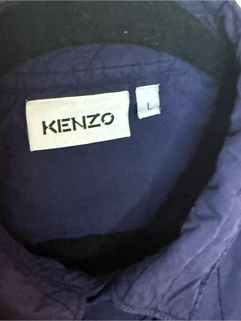 Kenzo Men's Quilted Button-Down Shirt - Deep Purple - Picture 3 of 10